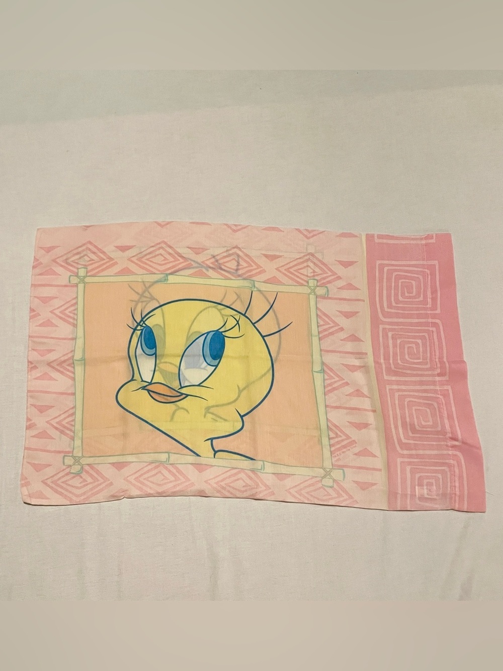 VTG Dan River Tweety Bird Pillowcase Looney Tunes